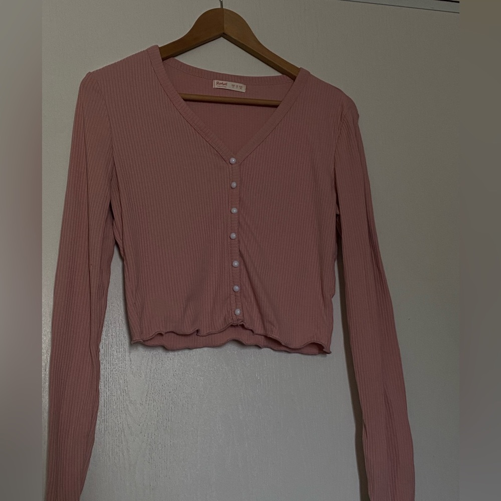 Romwe Pink Long Sleeve Size S Size 4